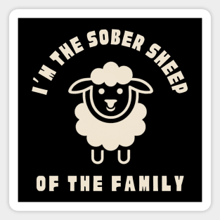 I'm The Sober Sheep Of The Family Magnet